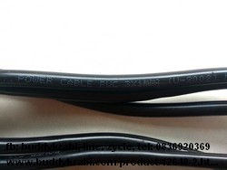 สายไฟเครื่องใช้ไฟฟ้าทั่วไป แบบ 3 รูแบน, ปลั๊กตรงขาแบน 3 ขา  3 x 1 ยาว 1.8 ม.     สีดำ