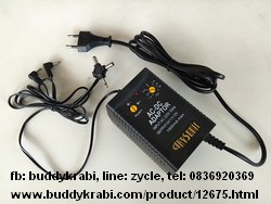 หม้อแปลง, อแดปเตอร์ (Adaptor)  Rysonic Output DC: 1.5V - 12V 1000 mA   PK-M1000 (3489)