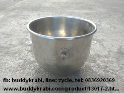 โถเครื่องผสมอาหาร, ตีแป้ง, ตีไข่   กว้าง 22 ซม. สูง 18 ซม. B5 ลิตร