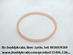 สายพานเครื่องทำสายไหม PU  เส้นผ่านศูนย์กลาง 11 ซม. เส้นรอบวง 34 ซม.     สีส้ม