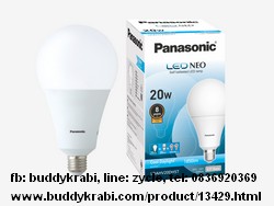 หลอด LED ทรงกลม E27 Panasonic 20W, สว่าง 2000 lm  Neo LDAHV20DH5T  สีCoolDaylight