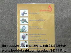 หัวปรับแก๊สแรงดันต่ำ มีเซฟตี้วาล์ว + เกจ์ + ตั้งเวลาได้ SCG    R-500