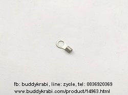 หางปลากลม 1 คีบ  4 มม.     สีเงิน