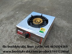 เตาแก๊สตั้งโต๊ะ (เตากล่อง) หัวเดี่ยว Seiki, SunFire (National) หัวเตาเหล็กหล่อ 130 มม.  หน้าสเตนเลส N691, IT100 (หัวเตาเหล็กหล่อ)