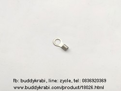 หางปลากลม 1 คีบ  5 มม.     สีเงิน