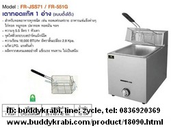 เตาทอดแก๊ส  Nanotech 5.5 ลิตร x 1 อ่าง   FR-JSS-71/FR-551G