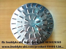 กระทะย่างหมูกระทะ (เฉพาะฝา) อลูมิเนียม ศรคู่ 18.5 ซม. กระทะเจาะรู  ar-007-29