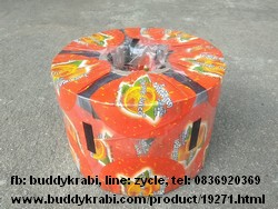 ฟิล์มซีลฝาแก้ว ลายส้ม  4,500 ใบ (500 ม.) กว้าง 13 ซม. เส้นผ่านศูนย์กลาง 19.5 ซม.   A002-1002