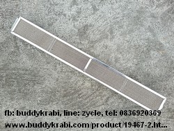 หัวเตาย่างแก๊สแบบอินฟราเรด  Lacos กลาง หน้าหัวเตา 58.5 x 7 ซม. ความยาวทั้งอัน 62 ซม.