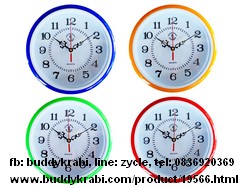 นาฬิกาแขวนผนัง วงกลม AnchorBrand 10 นิ้ว  เรียบ 55  สีหลากสี