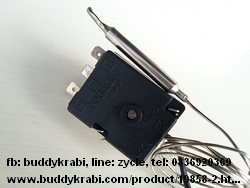 เทอร์โมสตัท  Prodigy 40-220C 3 ขั้ว กระเปาะเซ็นเซอร์ 7 มม. อิตาลี TR/711-N