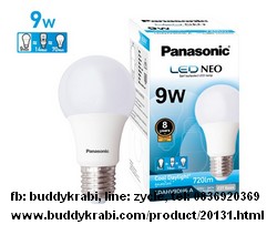 หลอด LED ทรงกลม E27 Panasonic 09W, สว่าง 720 lm  Neo LDAHV9DH6A  สีCoolDaylight