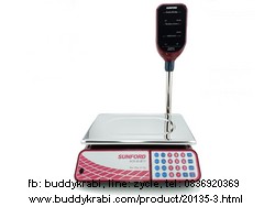 เครื่องชั่ง (ตาชั่ง) ดิจิตอล ใหญ่ จอทาวเวอร์ (จอขาตั้งสูง) Sunford 30 กก. ขนาดจานชั่ง กว้าง 35.5 ซม. ลึก 23.5 ซม. จานแบน มีใบรับรอง ชั่งซื้อ-ขายได้ ACS-30-JE11