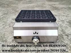 เตาไข่นกกระทาเสียบไม้แก๊ส  FryKing 7 ไม้ๆ ละ 5 ฟอง  สเตนเลสทั้งตัว FR-E35G