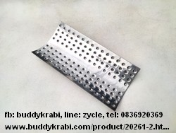 แผ่นครอบหัวเตาอินฟราเรด รูปสี่เหลี่ยม Nanotech 8 x 17 ซม.  สเตนเลส