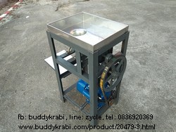 เครื่องบดเนื้อไฟฟ้า เหล็ก HL No.22 ถาดสเตนเลส มอเตอร์ 1.0 HP มีโซ่