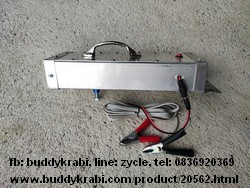 มอเตอร์ คั่วข้าวโพด (ป๊อปคอร์น) SDY 12V หัวน้อตกว้าง 1.2 ซม. แกนหมุนยาว 4 ซม. ระยะแกนถึงขอบบานพัน 21 ซม.
