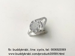 เทอร์โมสตัท แบบดิสก์ (Disc) กระติก, ถังต้มน้ำร้อน HW 150C 16A 6.8 หรือ 20 ลิตร KSD301-G 250V 16A ขั้วงอ S-HW-EU01-24, S-HW-EU02-08  สีขาว