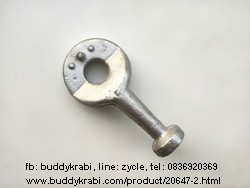 หัวเตาแก๊สบ้านแบบเหล็กหล่อ ท่อเดี่ยว  หัวเตา 90 มม. ตุ่มล็อคหัวเตาถึงปลายท่อยาว 160 มม.     สีเงิน